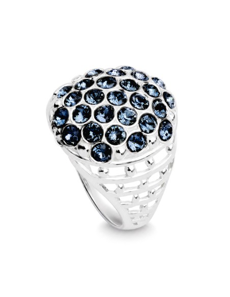 Silver ring with Swarovski crystals PK 1795