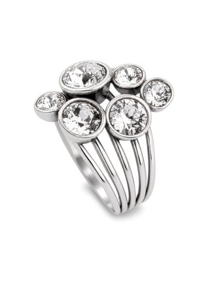 Silver ring with Swarovski crystals PK 1963