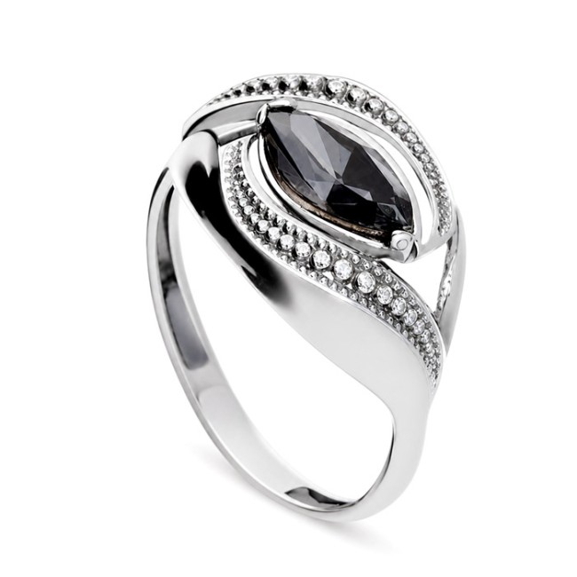 Oxidized silver ring Swarovski PK 1903