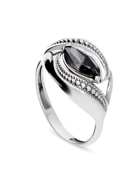 Oxidized silver ring Swarovski PK 1903