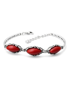 copy of Silver bracelet with turquoises L 1703 turquoise