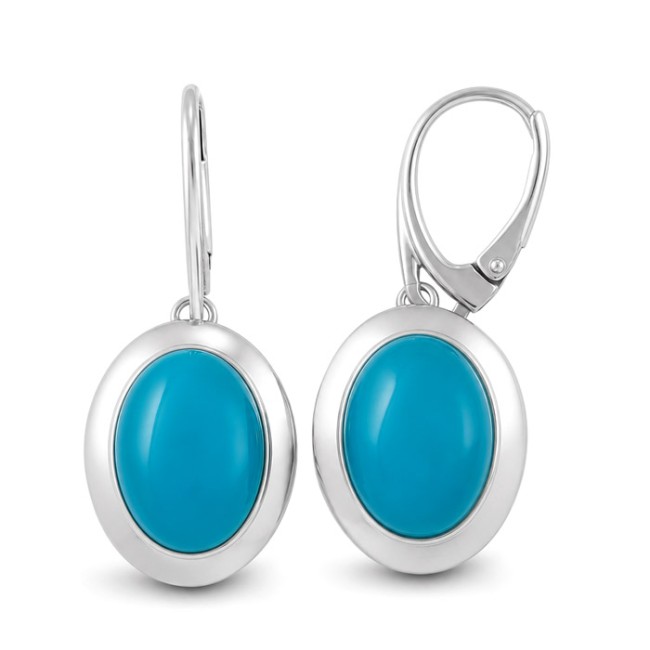 Srebrne kolczyki z chalcedonem – naturalne niebieskie kamienie, srebro 925 K 1954 chalcedon|Polcaratdesign.pl Biżuteria