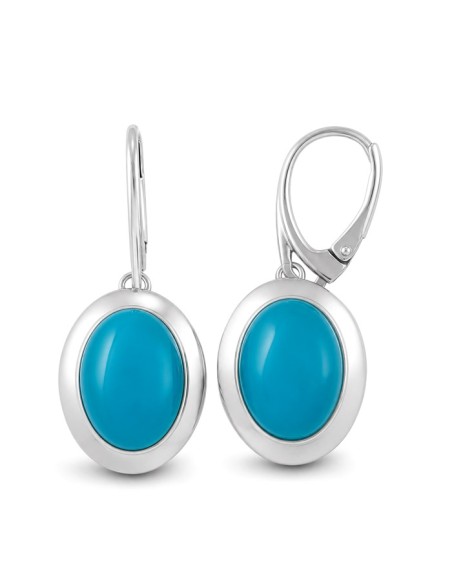 Srebrne kolczyki z chalcedonem – naturalne niebieskie kamienie, srebro 925 K 1954 chalcedon|Polcaratdesign.pl Biżuteria