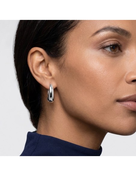 copy of Rhodium plated silver earrings K3 1180