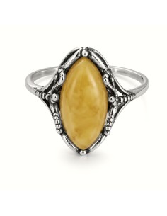 Classic design of a ring with coral. Large selection of jewelry with natural stones only at Polcarat Design! 2
