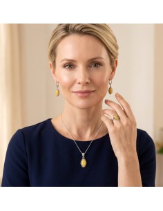 copy of Silver set (earrings + pendant) with corals KPL 585 Coral 2