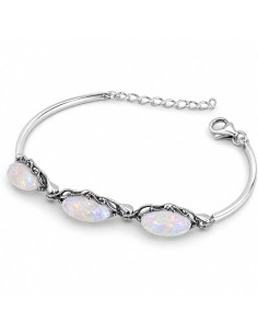 copy of Silver bracelet with turquoises L 1703 turquoise