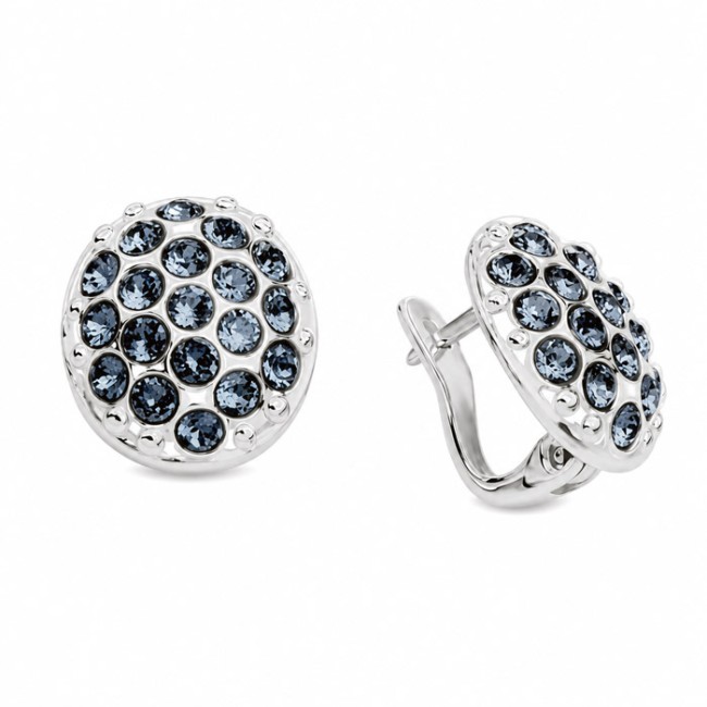 Silver earrings with Swarovski crystals K3 1795
