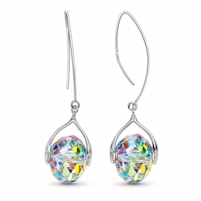Silver K 3001 Zircon Earrings