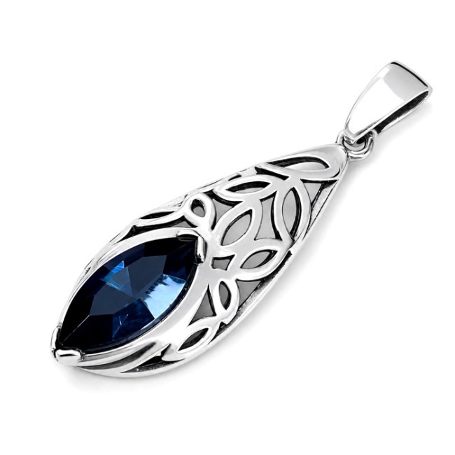 Silver pendant with Swarovski crystal W 1905
