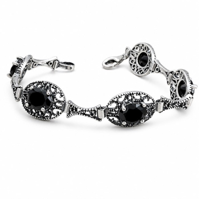 Bracelet silver zircons L 985