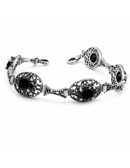 Bracelet silver zircons L 985