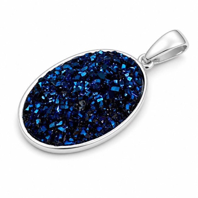 Silver pendant swarovski crystal 2001