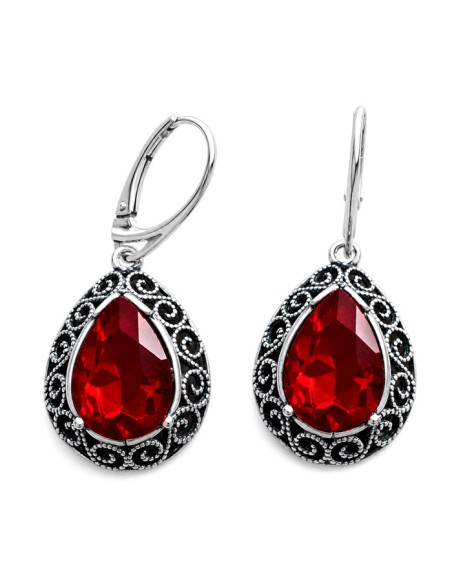 K 2087 Silver Crystal Earrings