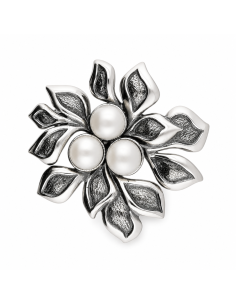 Brooch with white pearl B 92