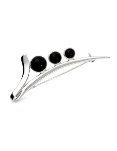 Silver brooch with silicon B 4006 silicon Polcarat Design