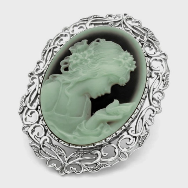 Silver Brooch B 1657 Cameo