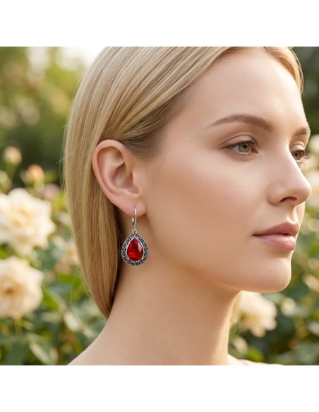 K 2087 Silver Crystal Earrings
