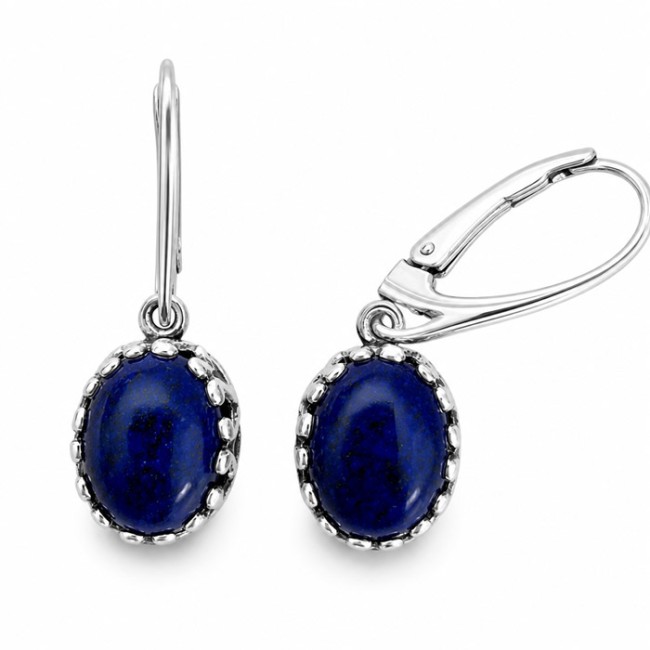 Silver Lapis Lazuli K 2131 Polcarat Design Earrings