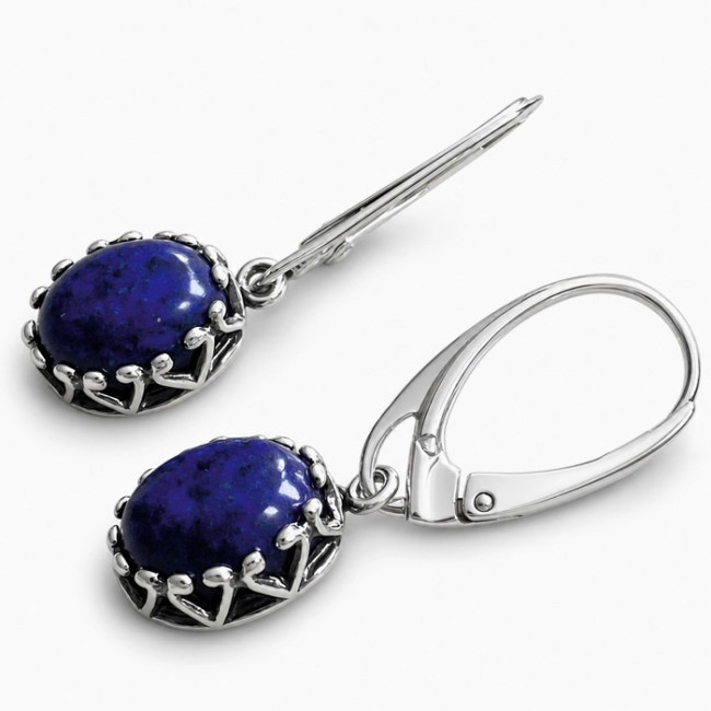 Silver Lapis Lazuli K 2131 Polcarat Design Earrings