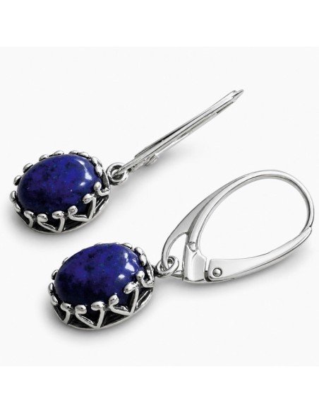 Silver Lapis Lazuli K 2131 Polcarat Design Earrings