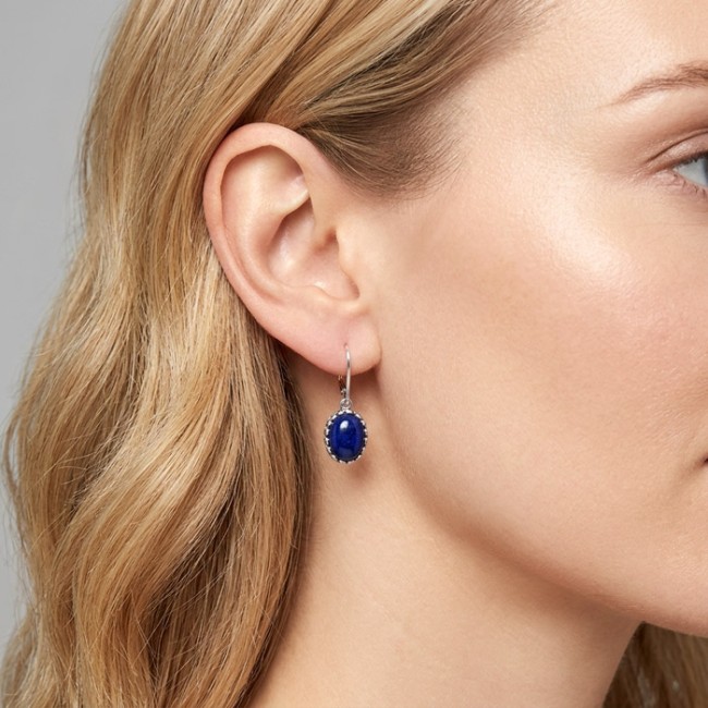 Silver Lapis Lazuli K 2131 Polcarat Design Earrings