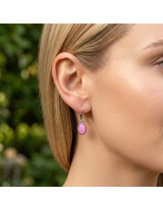Polcarat Design oxidised silver k3 2092 crystal earrings 2