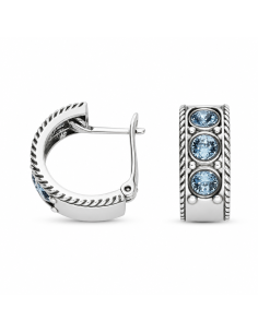 Silver earrings with Swarovski crystals K3 1821