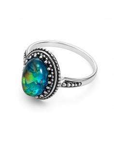 copy of Silver oxidized ring with stone CAT'S EYE PK 2023
