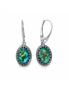 copy of Silver oxidized earrings with Cat's Eye stone K 2023