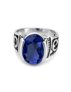 Pierścionek srebrny z kryształem PK 2128 Sapphire