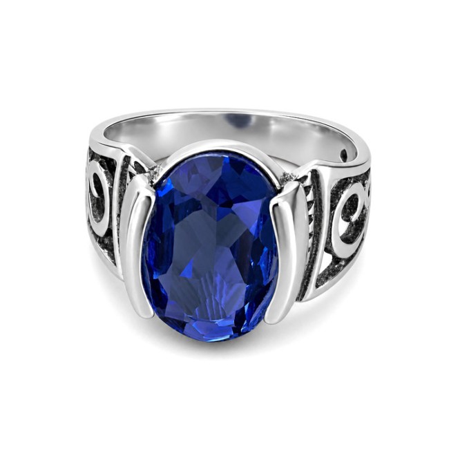 Silver ring with crystal PK 2128 Polcarat Design