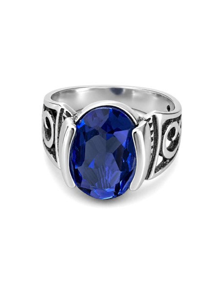 Silver ring with crystal PK 2128 Polcarat Design