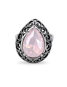 Silver Ring with Crystal Chrysolite Opal White Opal Pacific Opal 2