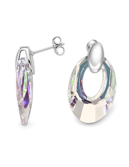 Silver Swarovski earrings K1 1533