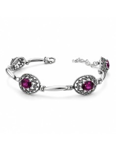 Oxidized silver bracelet L 1672
