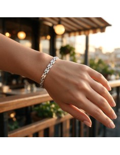 Silver bracelet L 409 2