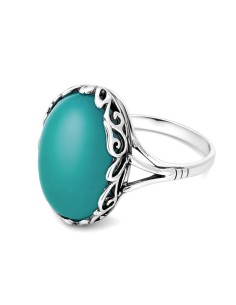 Silver ring with amazonite pk 2134 Polcarat Design