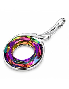 Silver pendant decorated with crystal W 2113 Polcarat Design