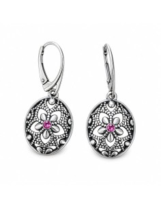 Srebrne kolczyki z kryształami Swarovski K 2021