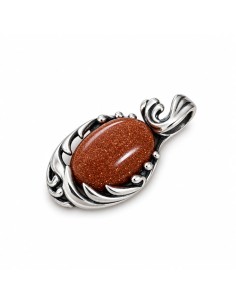 Wisiorek srebrny z piaskiem pustyni W 2172 | Polcarat