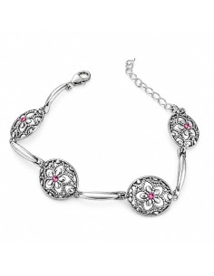Srebrna bransoletka z kryształami Swarovski L 2021