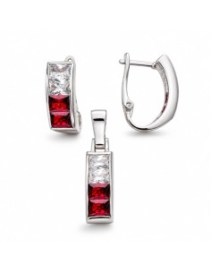Set (earrings + pendant) silver zircons KPL 2 673 POLAND