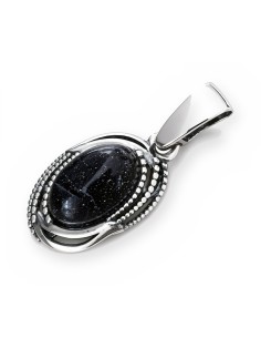 Silver pendant with amber in 1661 Polcarat Design