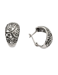 Silver oxidized earrings K3 1830