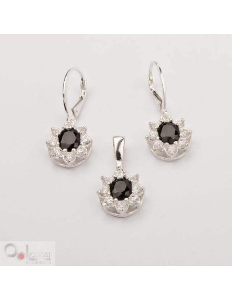 Set of silver zircons KPL 1627
