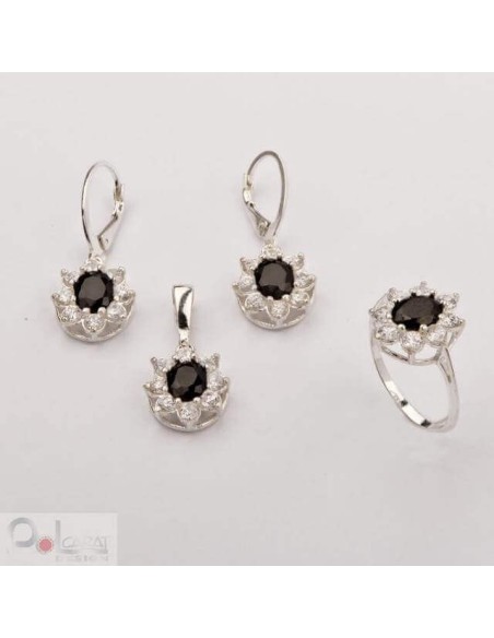 Set of silver zircons KPL 1627