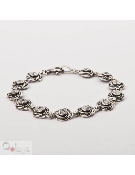 Bransoletka srebrna z cyrkoniami L 1612