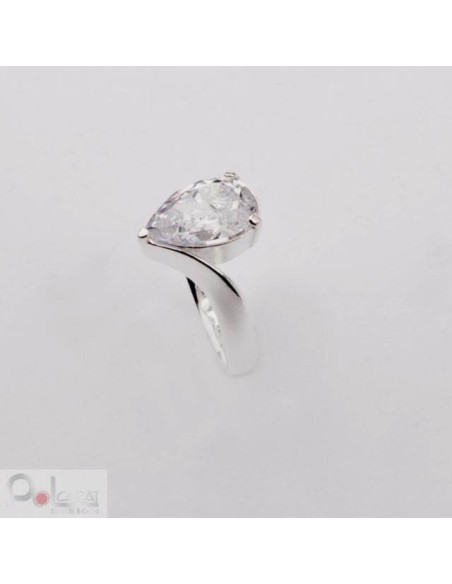 Silver ring with zirconia PK 364