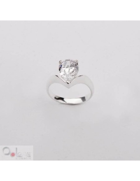 Silver ring with zirconia PK 364